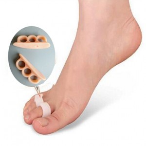 Beige Unloading gel insert under the toes with three locking rings