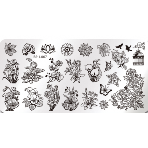 Stamping Plate Flower Collection for Nail Art (BP-L067)