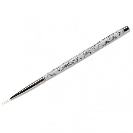 Кисть для дизайна тонкая с мраморной ручкой,KOD120-KR-05, 2521, Кисти,  Все для маникюра,Все для ногтей ,  купить в Украине