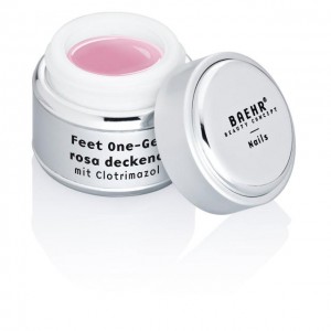 Gel de prótesis, rosa (NAILS FEET ONE - gel ROSA deckend MIT CLOTRIMAZOL)