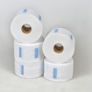  Elastic collar for hairdressers Panni Mlada (100pcs/roll, 5roll/pack) paper, white (4823098702870)