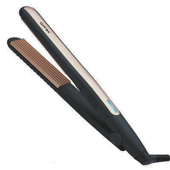 Modelador ondulado Gemei GM 2955, revestimento de turmalina, aquecimento rápido, ondulação perfeita, modelador ondulado, para todos os tipos de cabelo, volume de raiz-60613-China-Tudo para manicure
