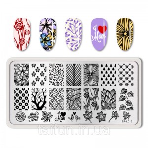 Born Pretty Forest Pattern Trees Stamping Plate BP-L015