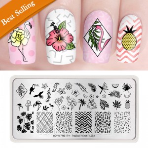  Stamping plate Born Pretty Tropical Punch-L002