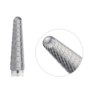 Carbide cutter Cone notch Fine, cutter for manicure and pedicure, for removing the upper stratum corneum of the heels and corns