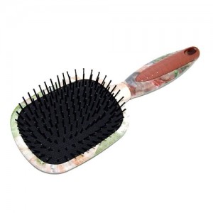 Massage comb square (leaves)