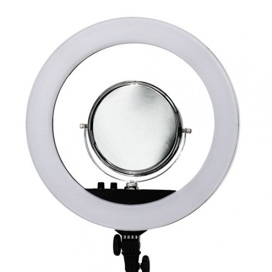 Lampe RL-18 ring 55W avec miroir et support (44,5cm d extérieur\32,5cm d intérieur) (trépied inclus)-60877-Поставщик-équipement électrique