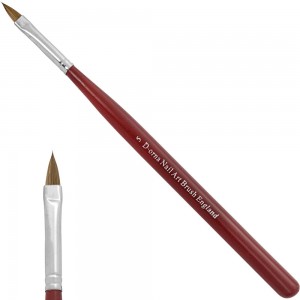  D orna gel and acrylic brush with wooden red handle #5 -(3531)