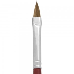 Кисть для геля и акрила D orna с деревянной красной ручкой №5 -(3531)