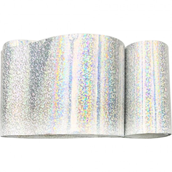 Foil in a jar of 1 m SILVER SAND, MAS010-17684-Ubeauty Decor-Nail decor and design