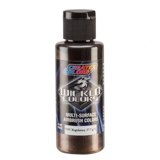 Wicked metallic dark brown (metaliczny ciemny brąz), 60 ml-tagore_W371-02-TAGORE-Farby Createx