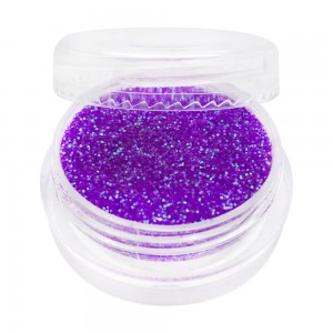  Glitter in een potje LILAC Tot de rand vol en handig voor de hoofdverpakking Fabrieksverpakking