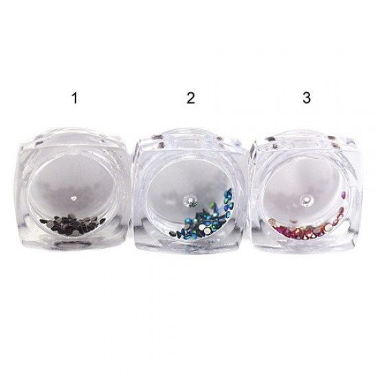 Diamantes de imitación de Swarovski 50 piezas en un frasco-59839-China-Diamantes de imitación para uñas