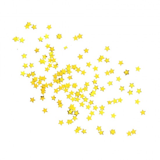 Decoração Estrelas Douradas 3 mm. Em embalagem prática. Embalagem de fábrica 1g.-19269-Китай-Decoração e design de unhas