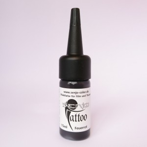 Ink for temporary tattoo Senjo-Color Tatoo red 15 ml