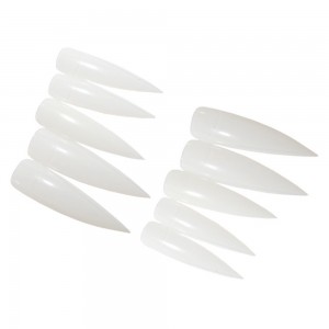  Set of matte stiletto tips 12 pcs, KOD025-T02925