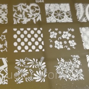 Plate for stamping