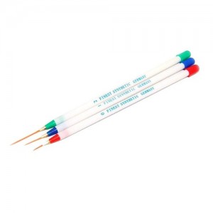  Set de 3 pinceaux pour peinture Lide