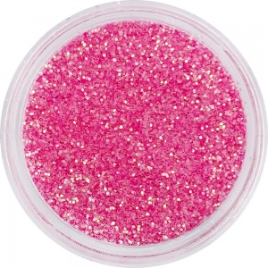  Glitter em um frasco COR-DE-ROSA fluorescente Cheio até a borda Recipiente conveniente para o mestre Embalagem de fábrica