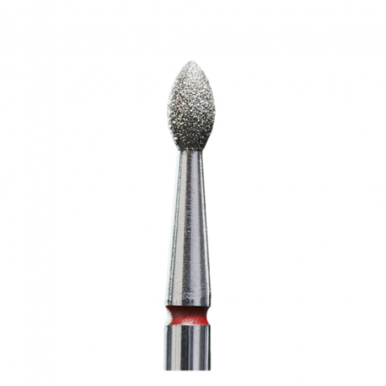 Diamond cutter Kidney sharp red EXPERT FA60R025/4.5K-33240-Сталекс-Tips for manicure