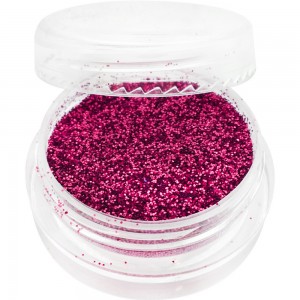  Glitter in een potje RASPBERRY Vol tot de rand en handig voor de hoofdverpakking Fabrieksverpakking