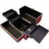 Mala de manicure de metal 25*32*21 cm RED CROCODILE, KOD1500-17510-Trend-Malas de mestre, bolsas de manicure, bolsas de cosméticos