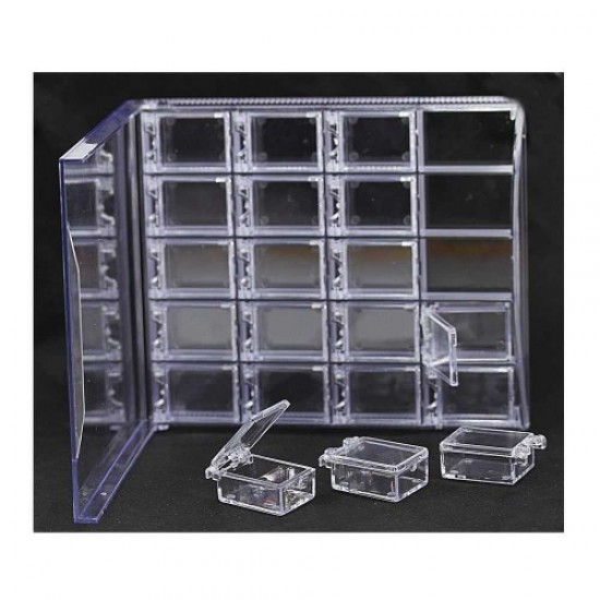 Conteneur 20 sections pour strass transparent-57437-Партнер-Stands et organisateurs