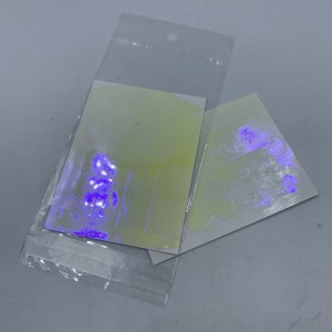  ¡PRECIO! Pegatinas holográficas 8*6 cm LABIOS AMARILLOS (Parte despegada) ,MAS015