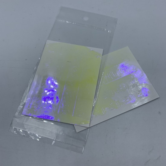 ¡PRECIO! Pegatinas holográficas 8*6 cm LABIOS AMARILLOS (Parte despegada) ,MAS015-17483-Ubeauty Decor-Diseño y decoración de uñas