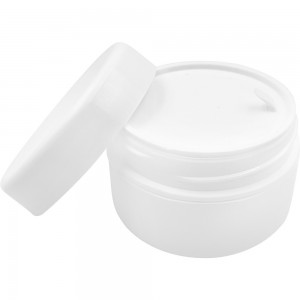  Price for 25 pieces. Jar white Double walls with gasket 30 ml 