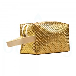  Cosmetic bag pencil case, organizer for tools, gold color