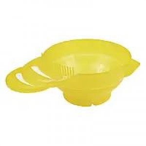 Coloring bowl round with comb yellow YB020C