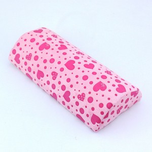  Armrest Soft Pink hearts. Removable cover is easy to wash. Hue Random 30*14*7cm