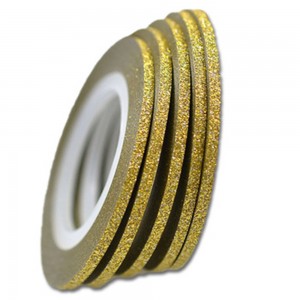 Nail Art Tape Sticky Golden Sand Width 3mm