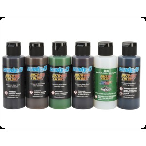 Candy paint Createx Candy2o Primary Set set 4680-00, 60 ml