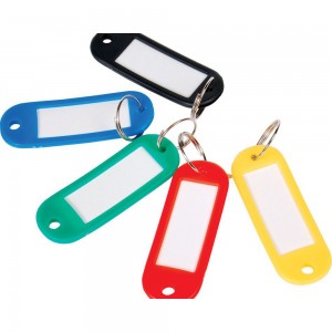  Plastic keychain 50x22 mm, NAT003