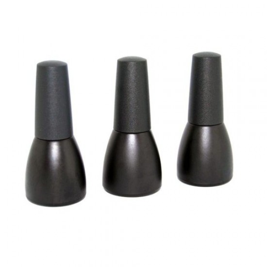 Flessenglas met borstel zwart 10ml 459A-57458-Китай-Stands en organisatoren