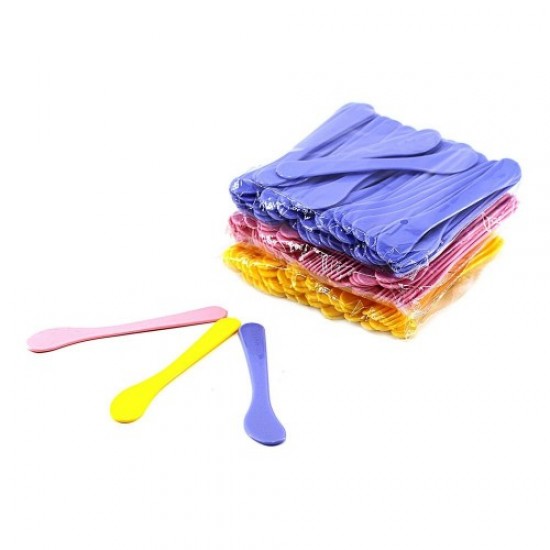 Spatel plastic gekleurd klein 50st/pack (15cm)-60178-China-Cosmetologie