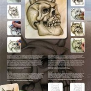  Stencil Skull