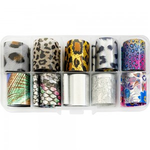 Nail art folie set 50 cm 10 stuks ANIMAL ,MAS078