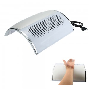 Extrator para manicure 40 W mesa branca Simei 858-540 W três ventiladores