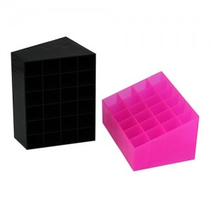 Suporte para batom preto/rosa (24 peças)