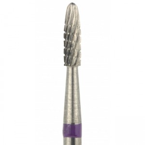 Carbide cutter Bullet, notch Medium helical