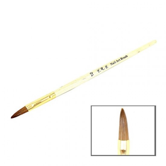 Acrylic brush No. 10 flat (wood), 59112, Nails,  Health and beauty. All for beauty salons,All for a manicure ,Nails, buy with worldwide shipping