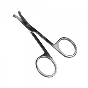  Rounded nail scissors with child protection STAINLESS 9 cm.