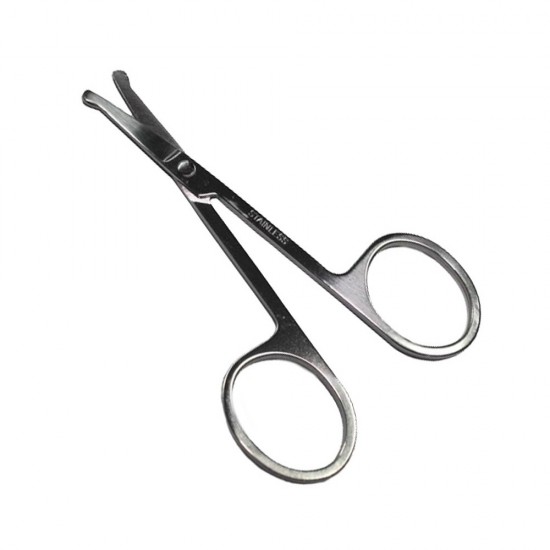 Rounded nail scissors with protection for children STAINLESS 9 cm, NAT040, 18818, The scissors,  Health and beauty. All for beauty salons,All for a manicure ,All for nails, buy with worldwide shipping