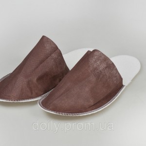  Disposable slippers Panni Mlada® for hotels, saunas and beauty salons (1 pair / pack), r.40-44