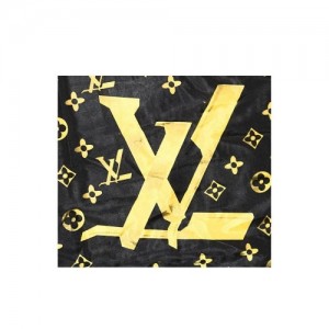 Пеньюар Louis Vuitton (Луи Виттон) CD-1238 крупный рисунок золото