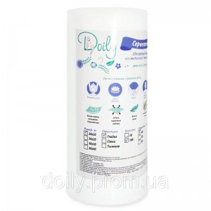 Servilletas en rollo Doily 20cm x 20cm (100 uds/rollo) de spunlace 40g/m2