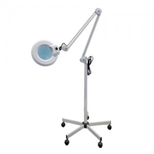 Magnifier lamp 5 diopters for cosmetology on 5 wheels